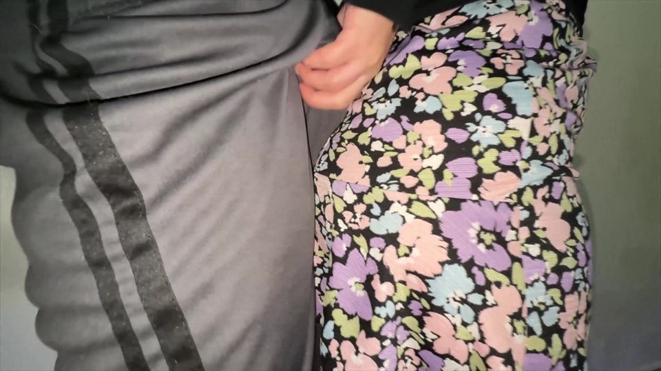 You Can See It When She Strokes the Stranger's Penis