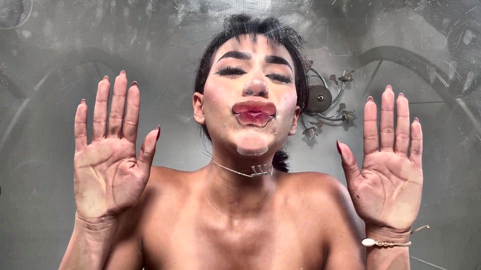 Pressing My Tits and Navel
