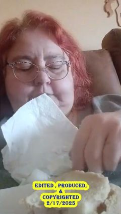 Nurse Vicki Eats Here Lunch and Then Enjoys Some Yummy Ice Cream