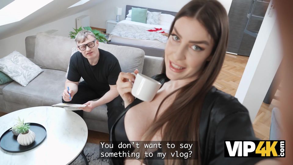 VIP4K. A gorgeous Brunette with Big Tits has Sex with her lover Behind her Husband's back