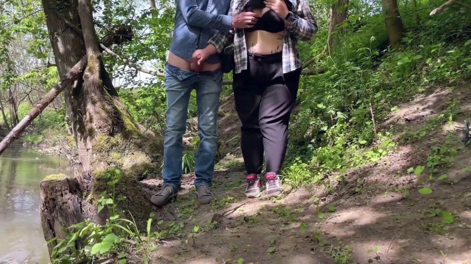 Stepmom Risks Being Seen in The Park