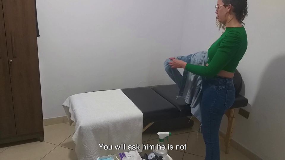 A real anal examination performed by a doctor.