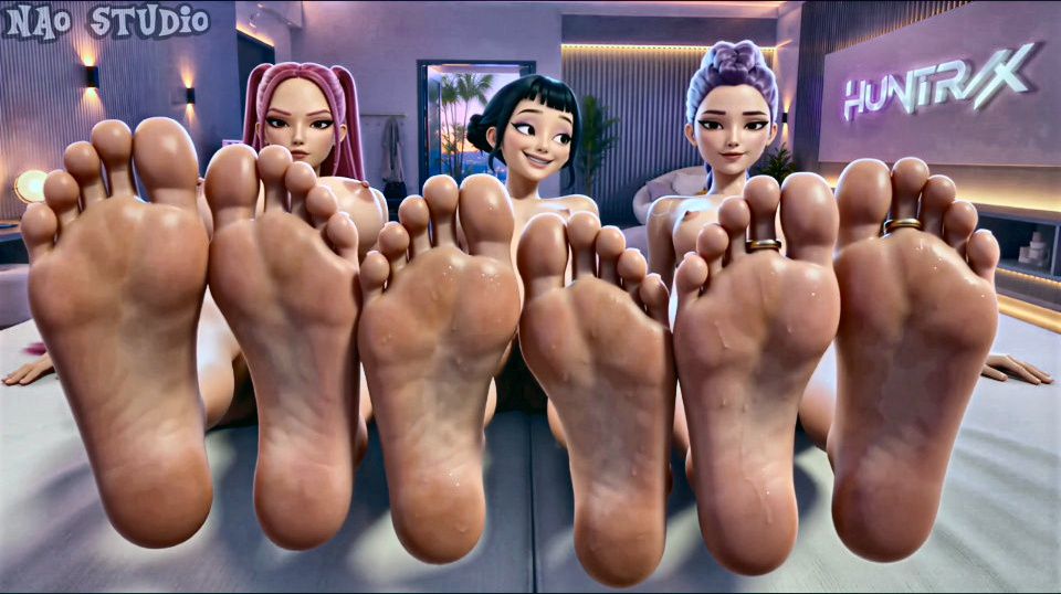 Huntrix KPop The Feet Challenge Foot JOI Lesbian