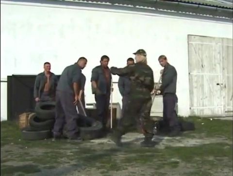 Blonde loves getting fucked by a bunch of army guys
