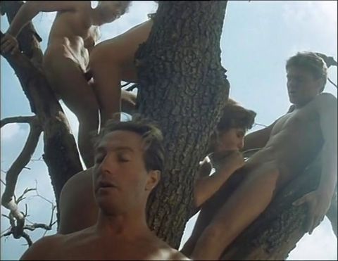 Outdoor orgy with anal fucking