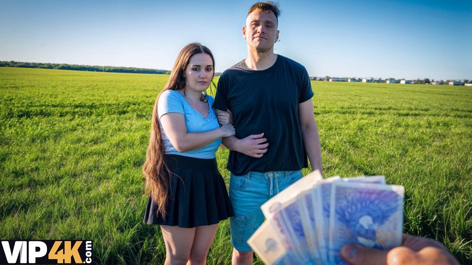 HUNT4K. How much would it cost to fuck your Girlfriend with Big tits?