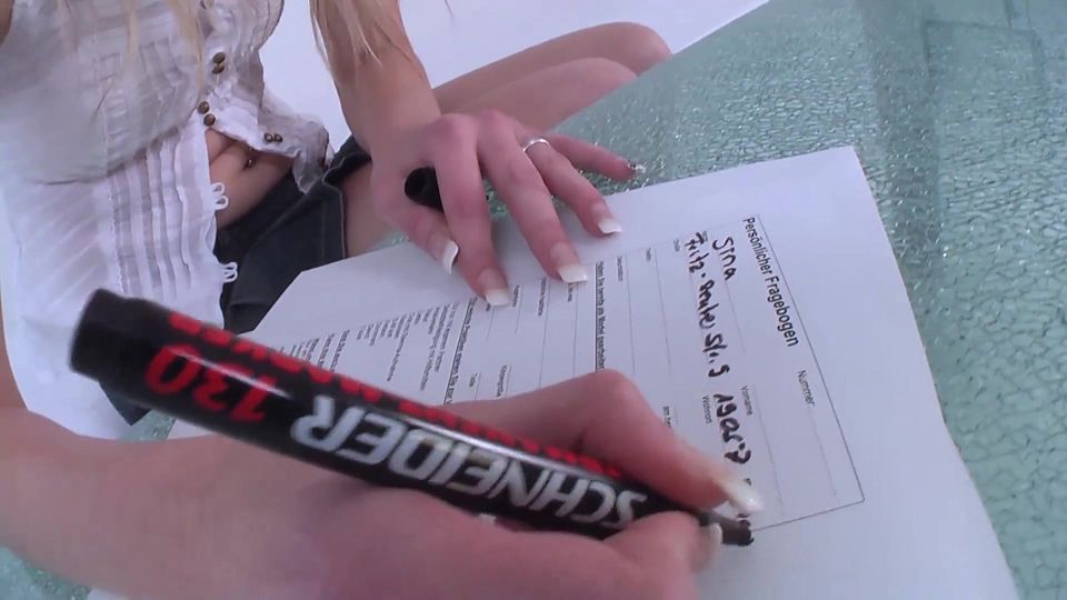Young girl shows how she's slut