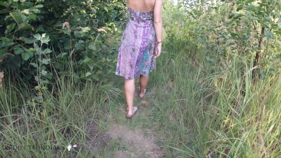 Teen masturbation in nature