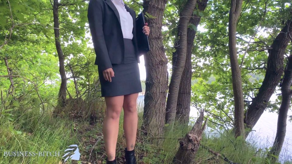 Secretary roughly used outdoors in woods