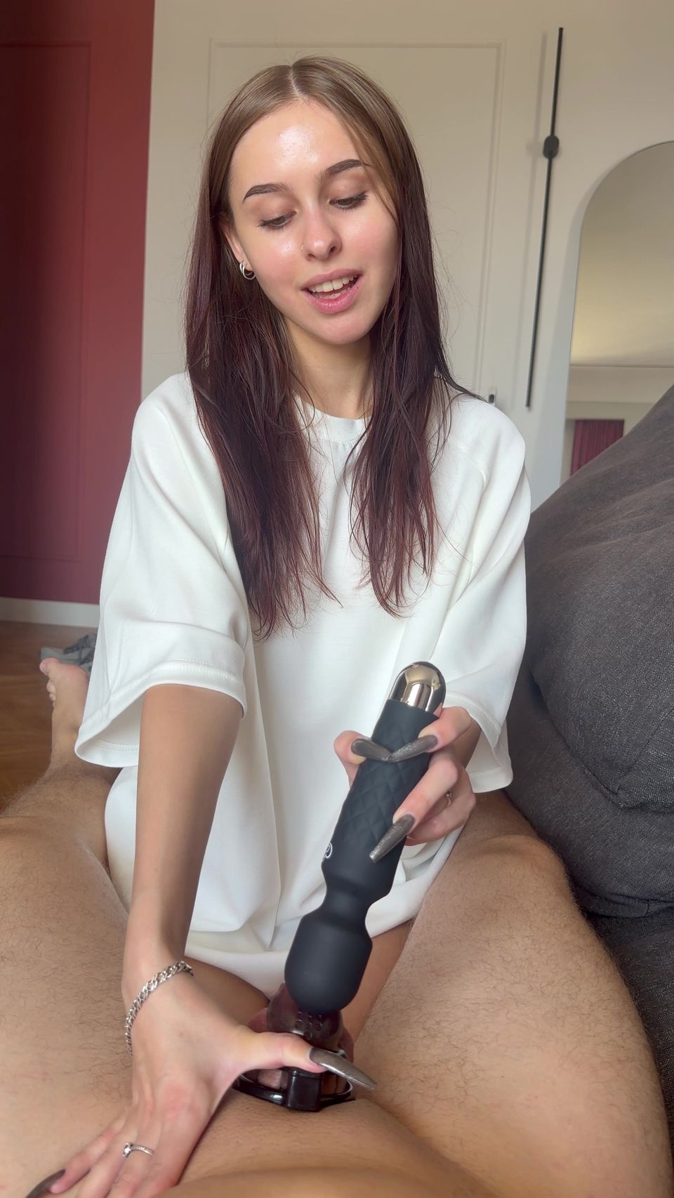 Ria Reigns wrapping her fingers around you, pulling you back every time you get close