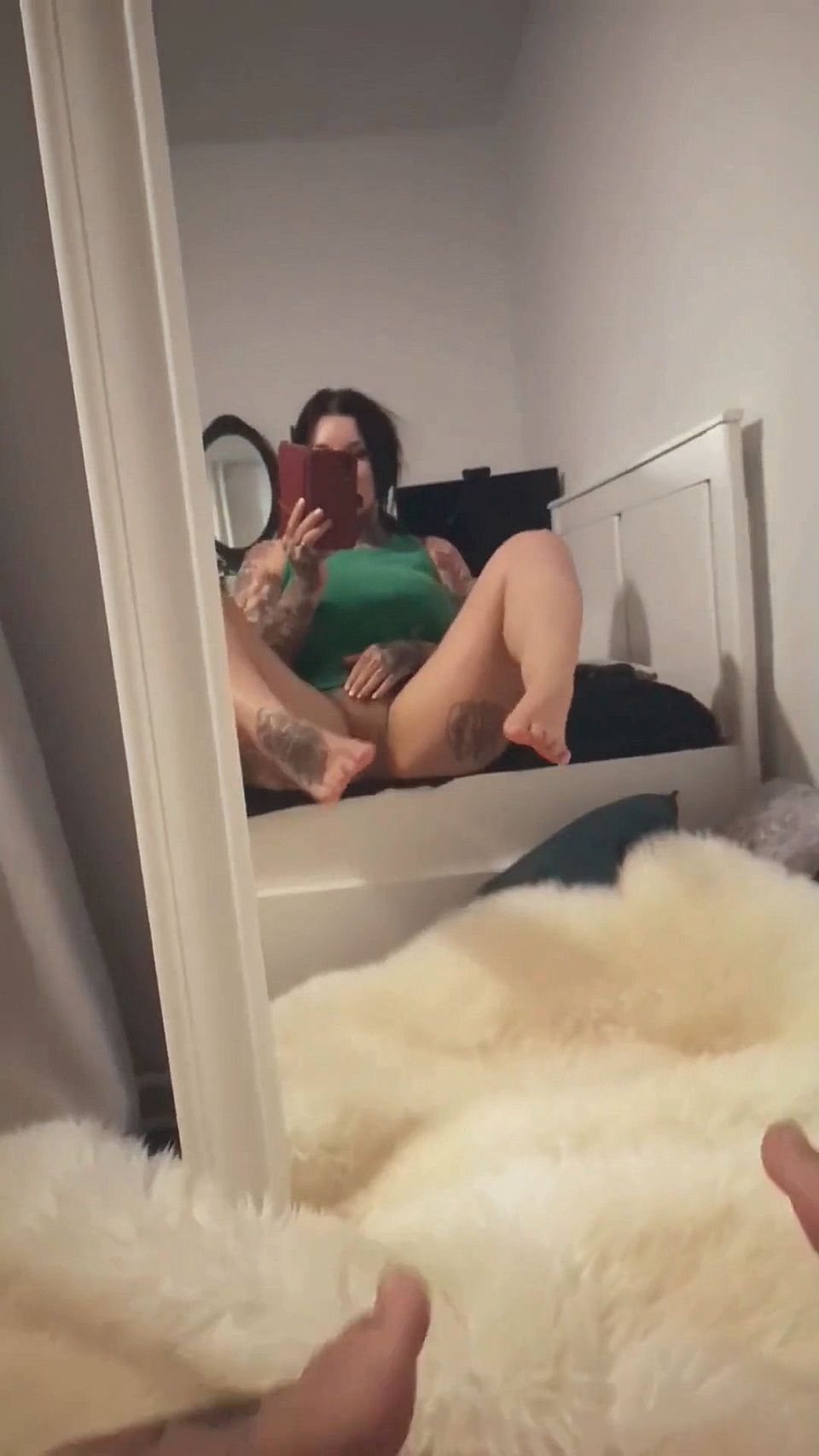 Feets... Pussy Tease and Mirror