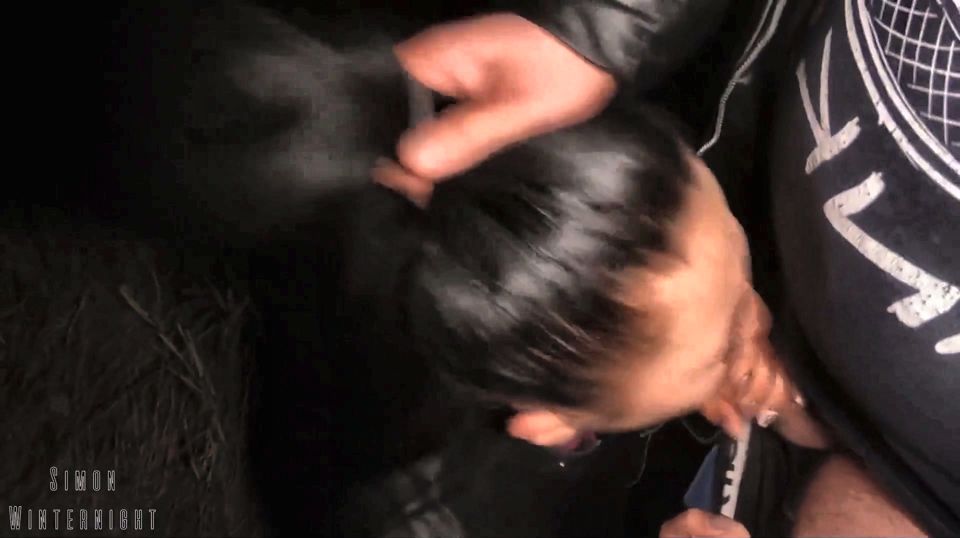 Outdoor Night Blowjob Turned Into Rough Facefuck and Cum in Mouth