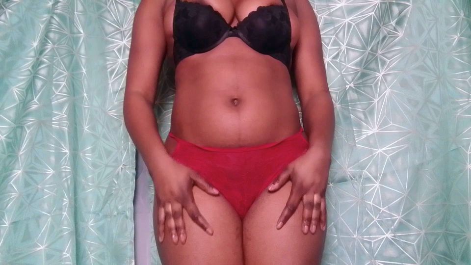 Hot black African pussy creams all over