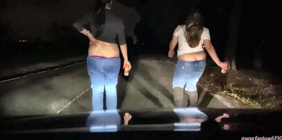 Butt Crack Dancing in Front of the Car