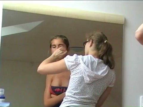 Gorgeous czech babe and her boyfriend making a sex tape at their home