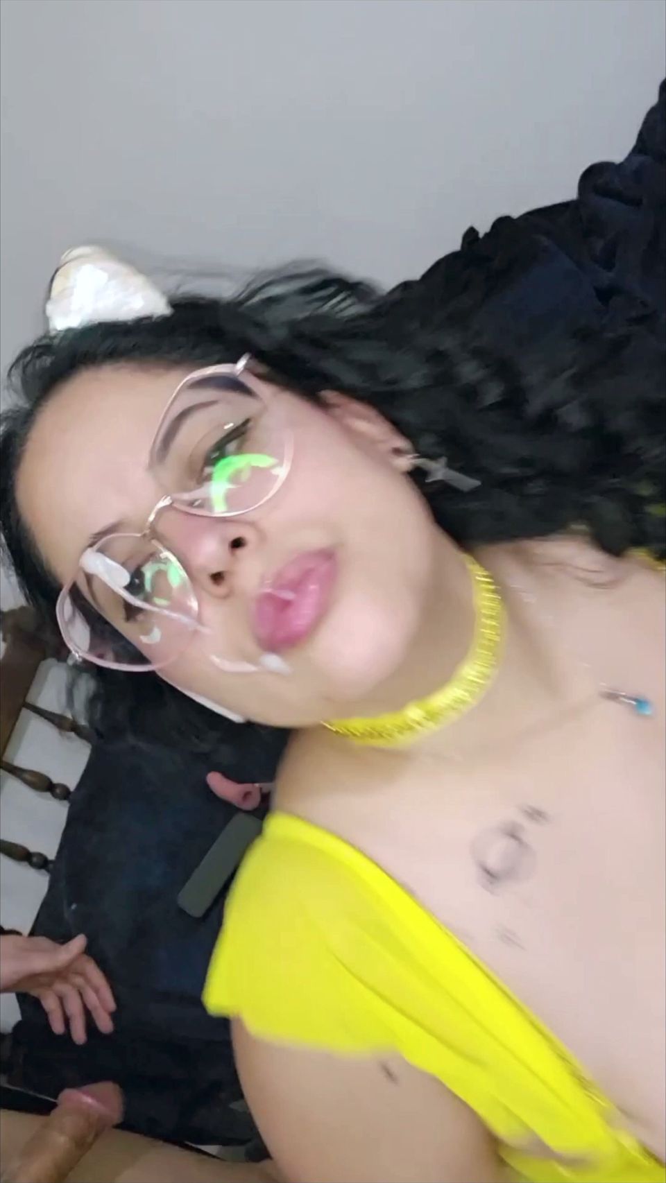 Eddie Queens ft. babyluna939 - Princess Belle Smoking Fetish, Smoke Blowjob and Facial Finish Part 3