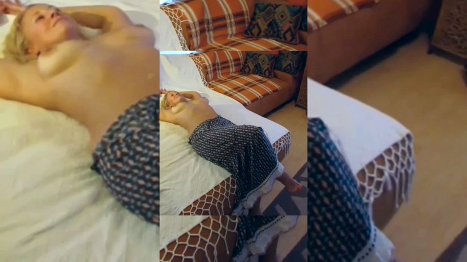 Blonde Mature Wife Enjoys Semi-naked Sex